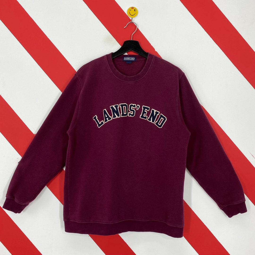 Vintage Lands' End Sweatshirt Lands' End Crewneck Lands' End Sweater ...