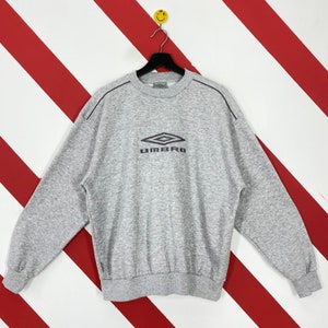Vintage Umbro Sweatshirt Umbro Crewneck Umbro Sweater Pullover Umbro Sportswear Jumper Umbro Embroidery Logo Grey Size Large Etsy