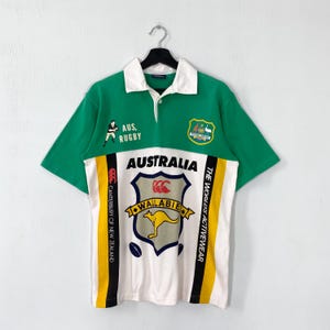 Maillot Rugby Vintage Canterbury Wallabies Australie Manches Longues Taille 2XL