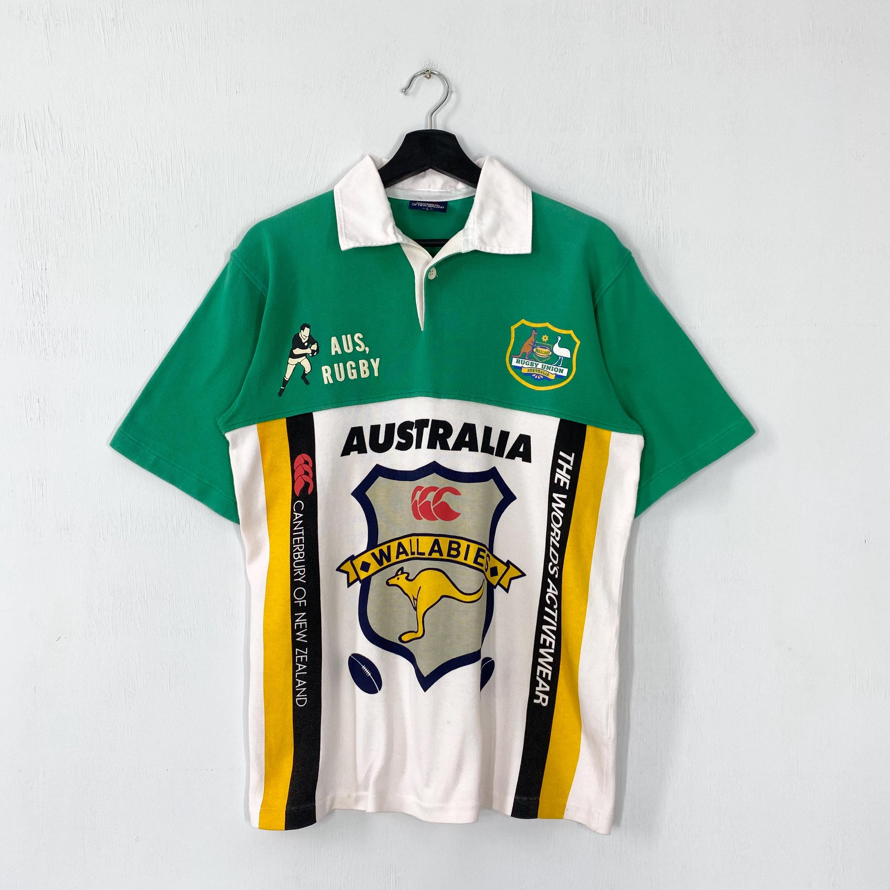 ラグビー Australia Wallabies Tシャツ レプリカ 刺繍 L Wallabies Rugby Jersey - Etsy