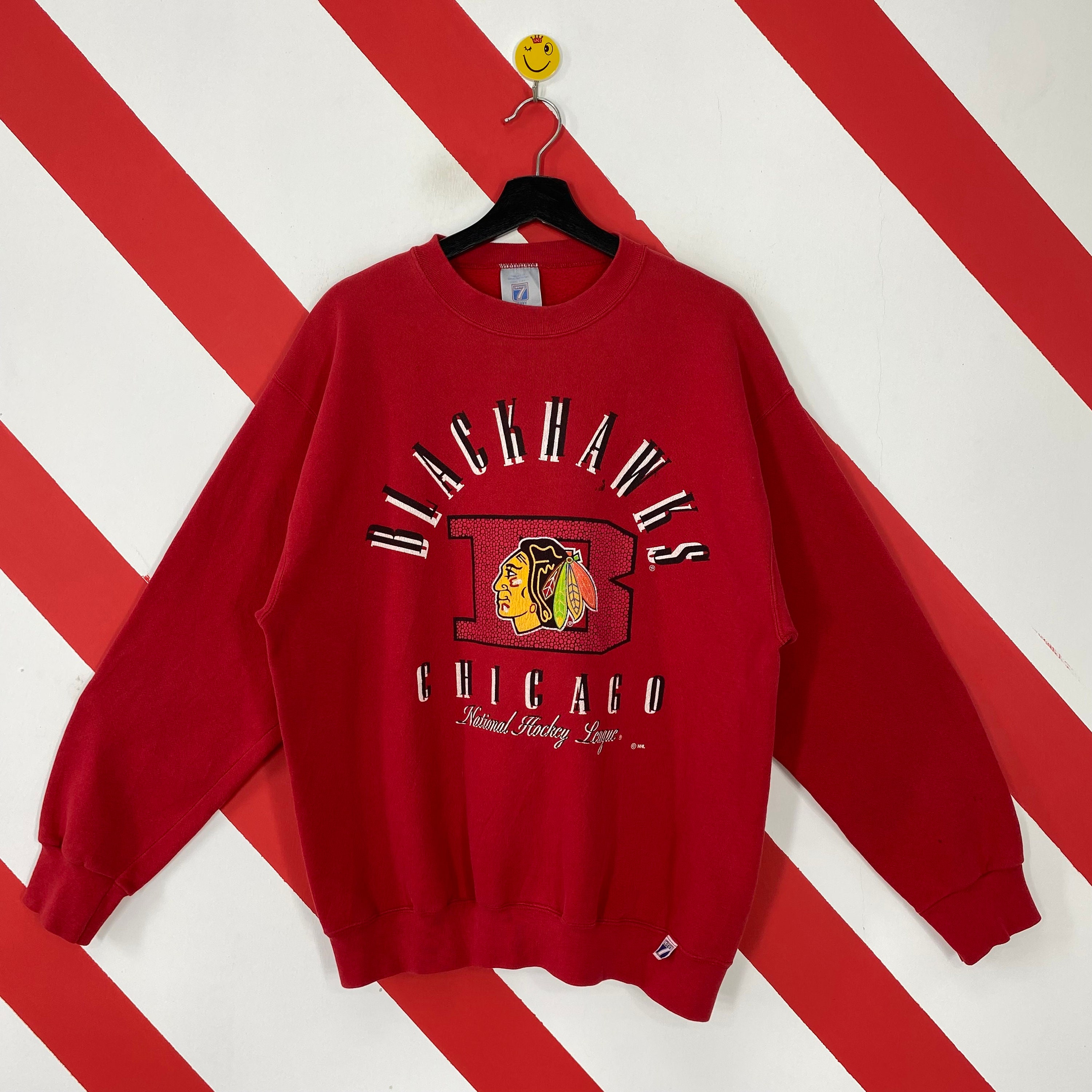 47 Chicago Blackhawks Marian Hossa Retirement Crewneck M