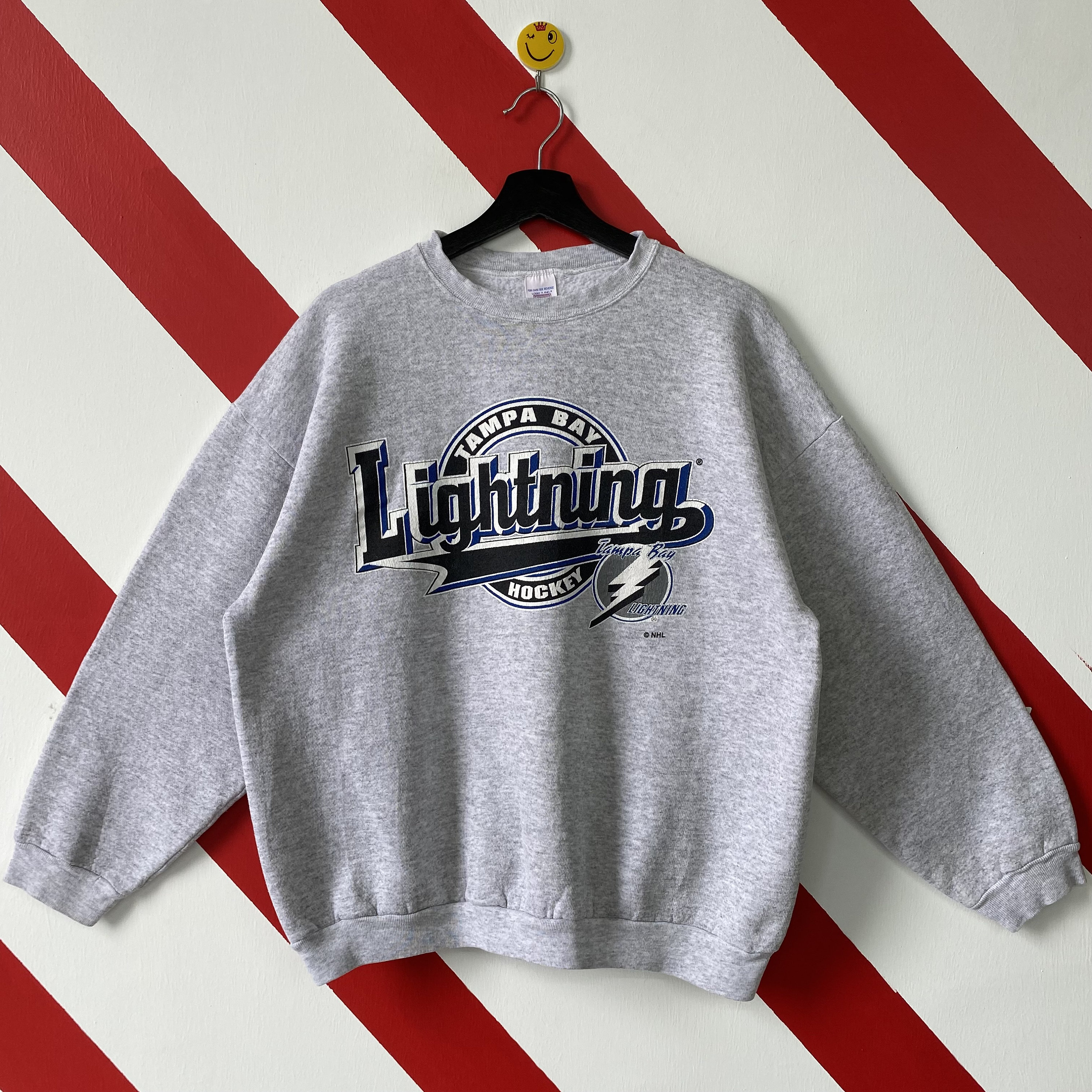 Vintage 90s Tampa Bay Lightning Sweatshirt Lightning Crewneck Vintage 90s Tampa Bay Lightning Sweatshirt Lightning Crewneck