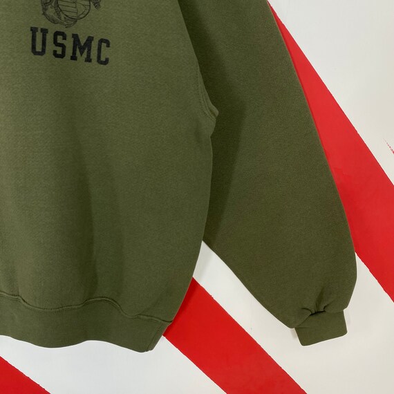 Vintage 90s USMC Marine Corps Sweatshirt USMC Cre… - image 5