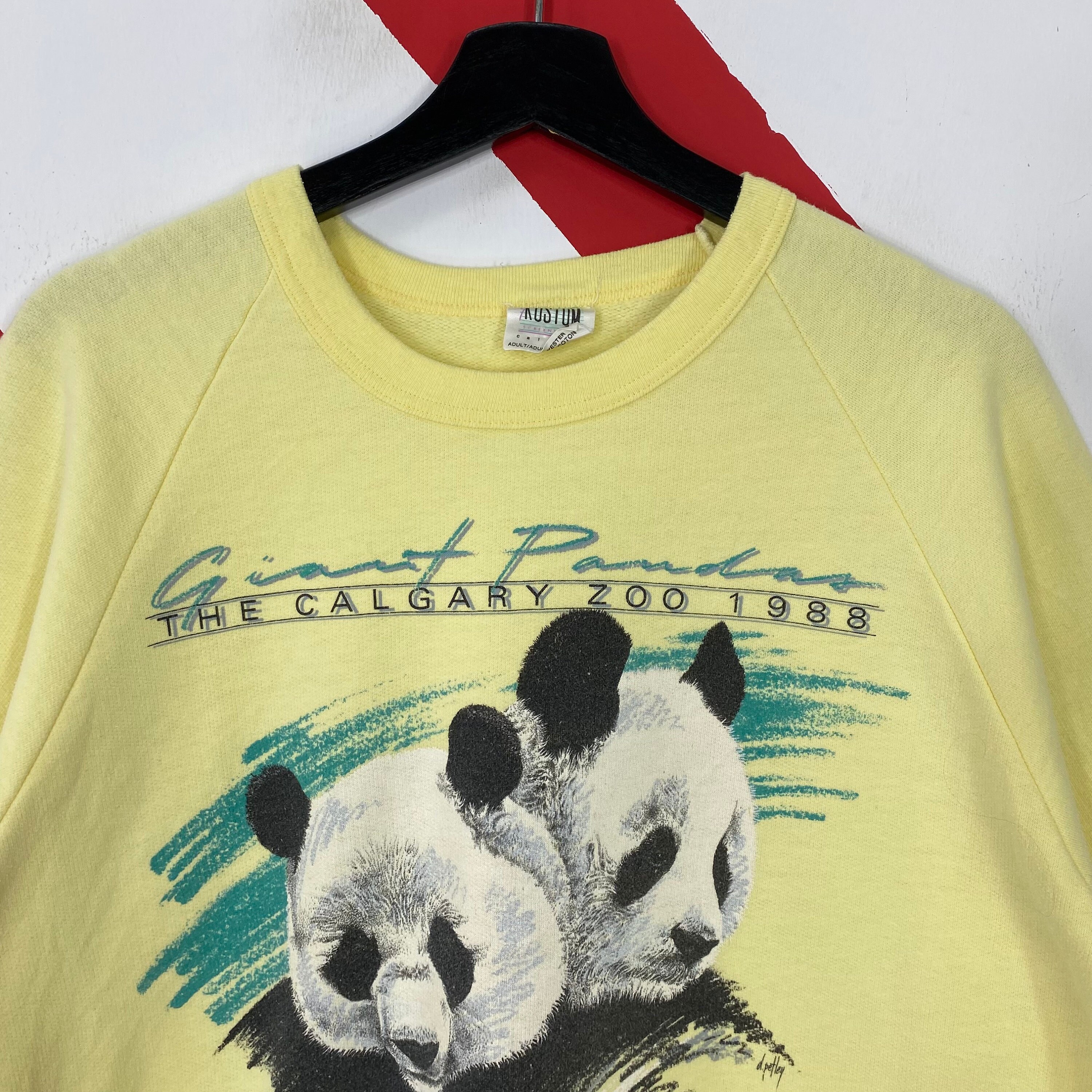 Vintage 90s Giant Panda Sweatshirt Panda Crewneck National Zoo Sweater  Pullover Calgary Zoo Wildlife Giant Panda Print Logo White Large - Etsy