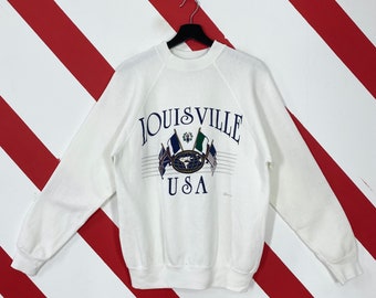 Upcycled University of Louisville Cardinals Sweatshirt With -  Denmark