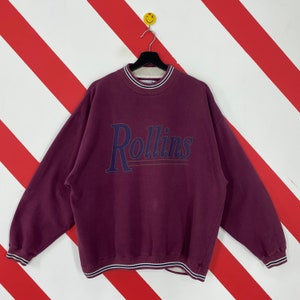 Vintage 90s Rollins College Sweatshirt Rollins Crewneck Rollins