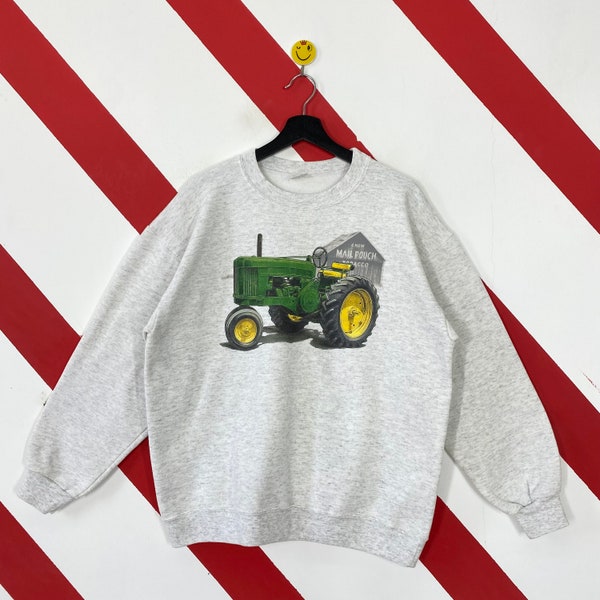 JOHN DEERE Green Tractor Golden Yellow Hoode Sweatsh… - Gem
