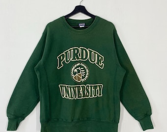 Felpa girocollo VTG anni '90 Purdue Boilermakers con logo universitario, taglia media, college - Italia