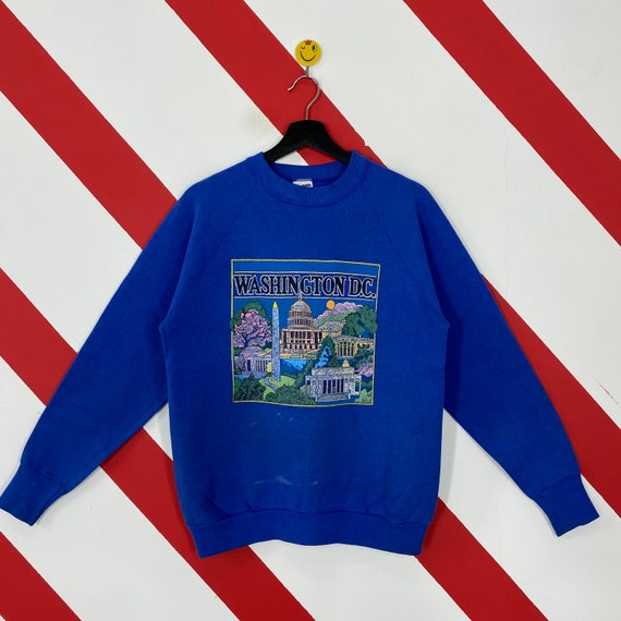 Vintage 90s United State Of America Sweatshirt Wa… - image 1