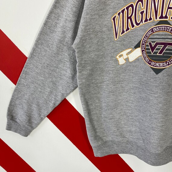 Vintage Virginia Tech Hokies Sweatshirt Hokies Cr… - image 6