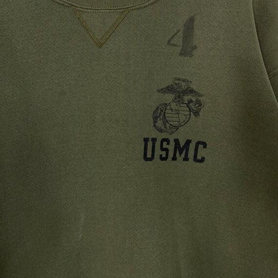 Vintage 90s USMC Marine Corps Sweatshirt USMC Cre… - image 7