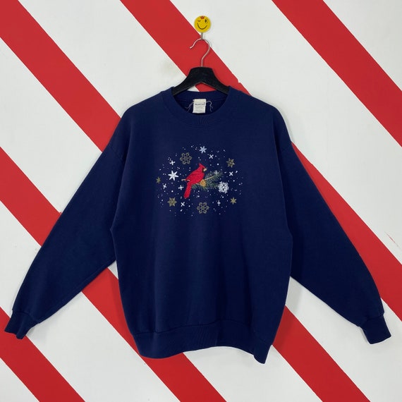 Vintage Cardinal Birds Sweatshirt Bird Cage Crewneck Graphics Bird