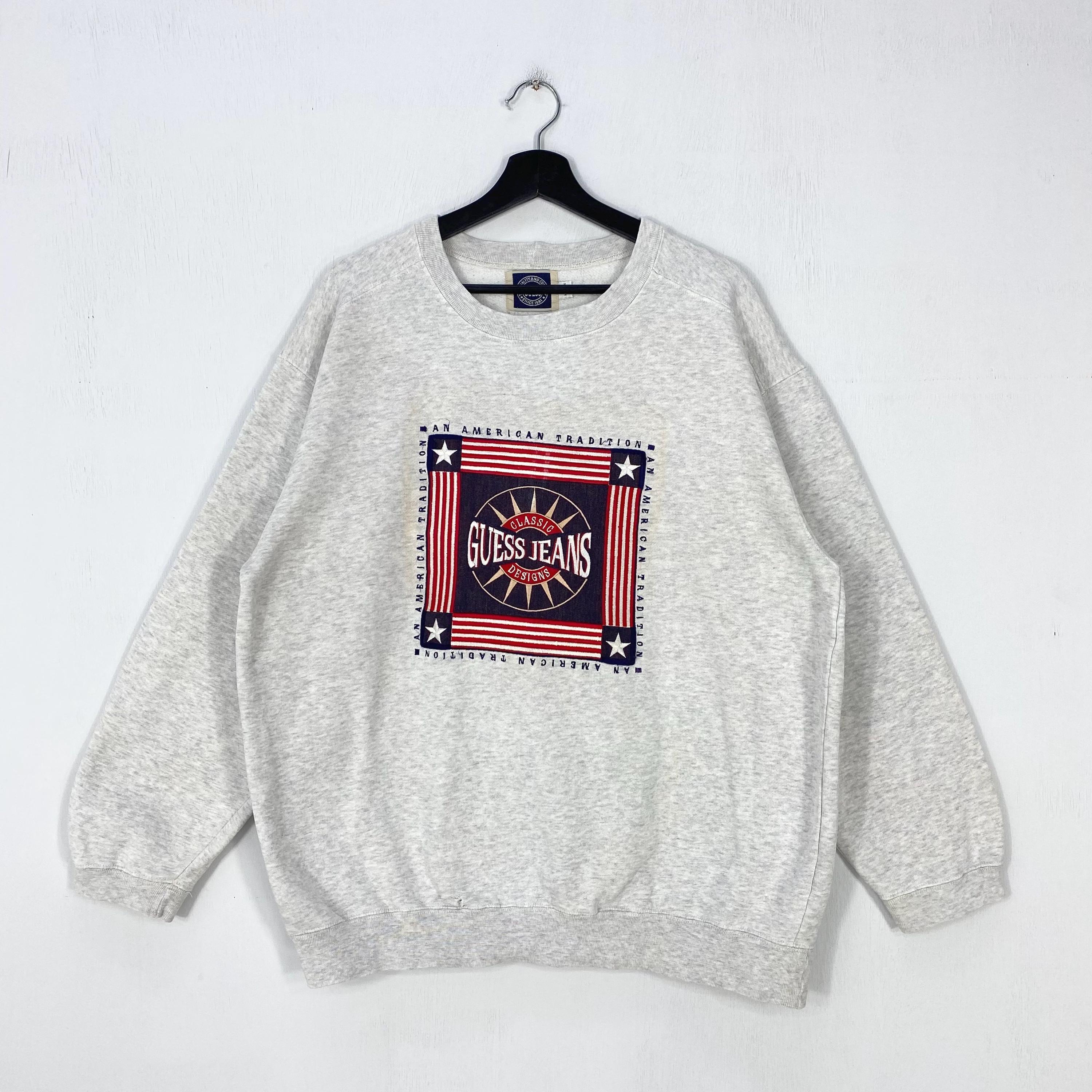 Pull à Capuche Guess Jeans Los Angeles - Rayures Marron/noir Taille L