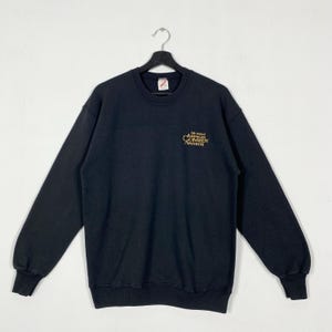 Vintage 90s Oscar Award Sweatshirt Oscars Awards Crewneck American Comedy Sweater Pullover 5th Comedy Awards Embroidered Logo Black Medium