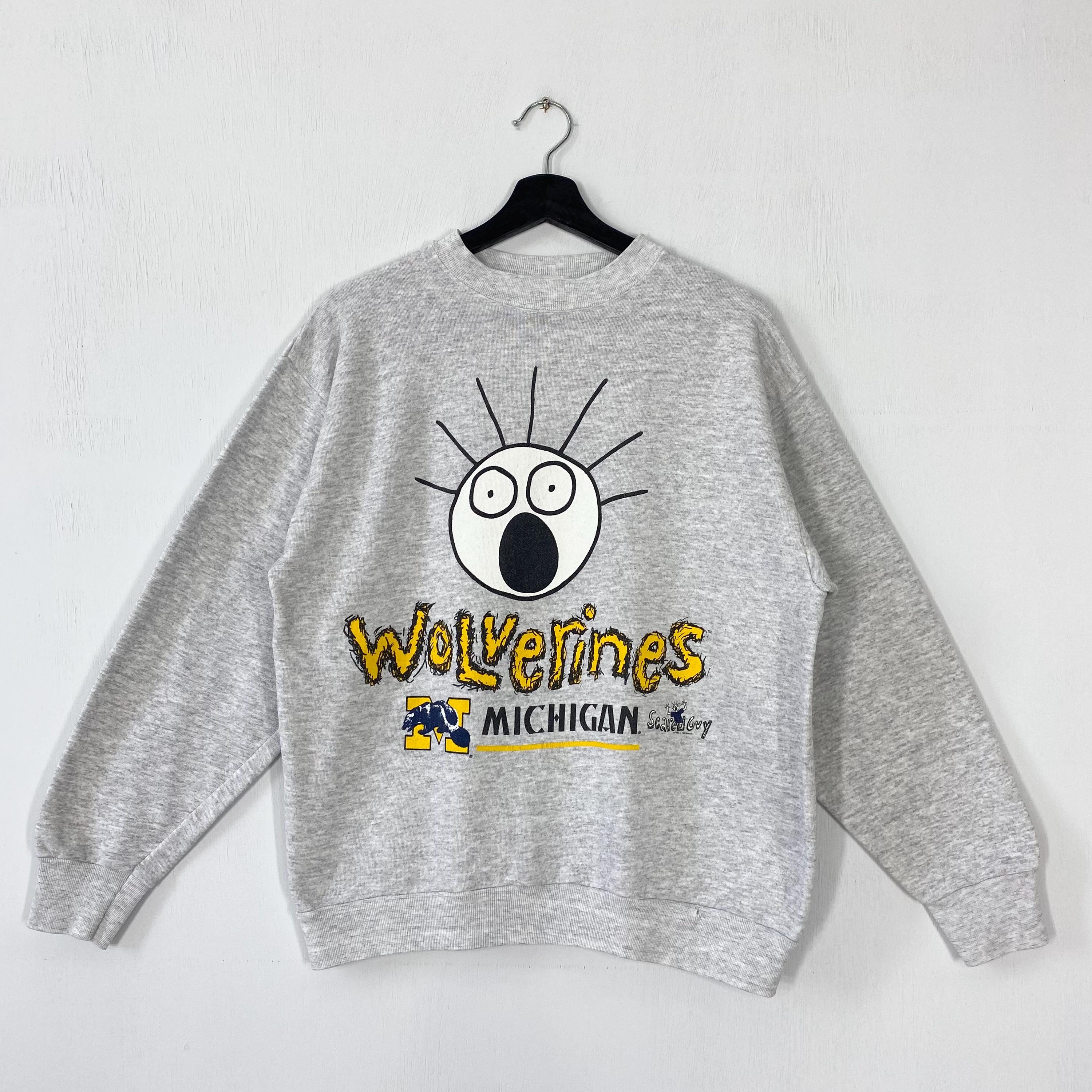 Vintage 90s University Michigan Sweatshirt Crewneck Pullover 