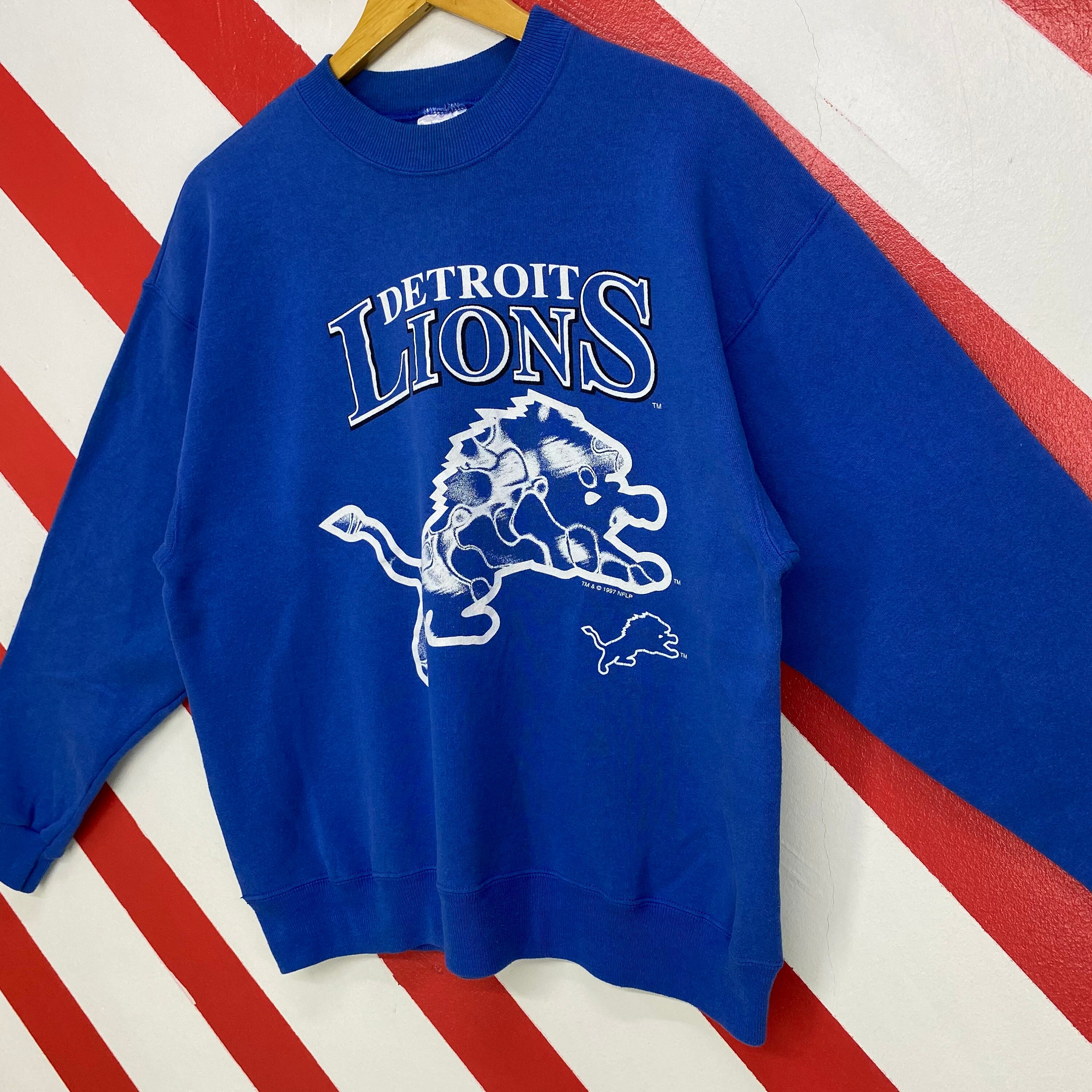 Vintage 90s Detroit Lions Sweatshirt Lions Crewneck Detroit | Etsy