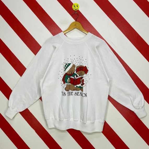 Vintage 90s Teddy Bear Sweatshirt Teddy Bear Crewn
