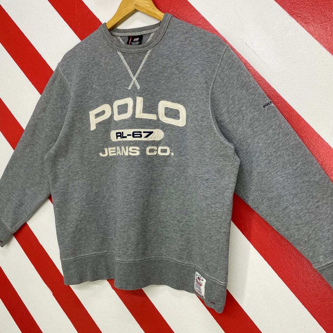 Vintage 90s Polo Ralph Lauren Sweatshirt Polo Ralph Lauren | Etsy
