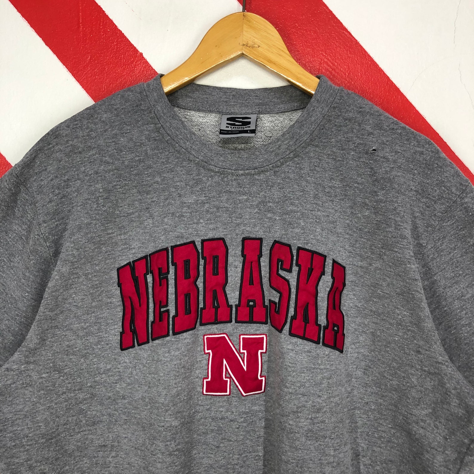 Vintage Nebraska Sweatshirt Nebraska Crewneck Nebraska Etsy