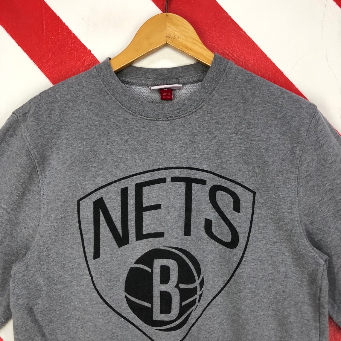Vintage Brooklyn Nets Sweatshirt Brooklyn Nets Crewneck Etsy