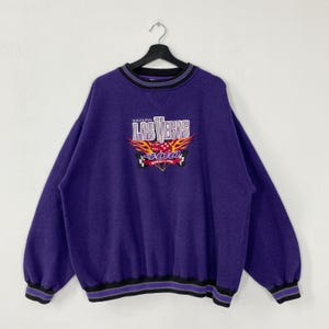 Vintage 90s Inaugural Las Vegas 400 Sweatshirt Brickyard Crewneck Inaugural Race Sweater NASCAR Winston Cup Series Embroidered Logo XLarge