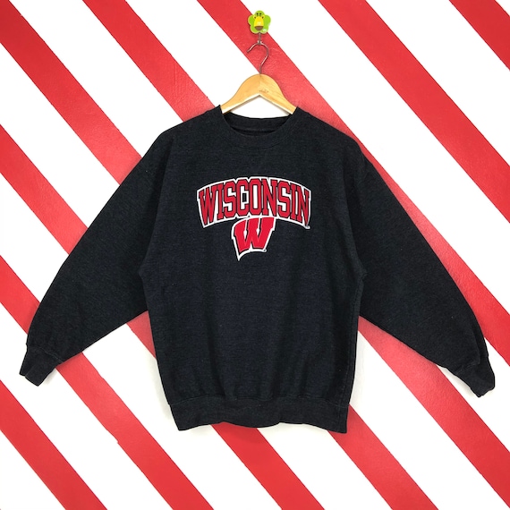 Vintage Wisconsin Badgers Sweatshirt Crewneck Wisc