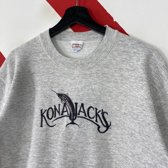 Vintage 90s Kona Jacks Sweatshirt Largemouth Bass… - image 2