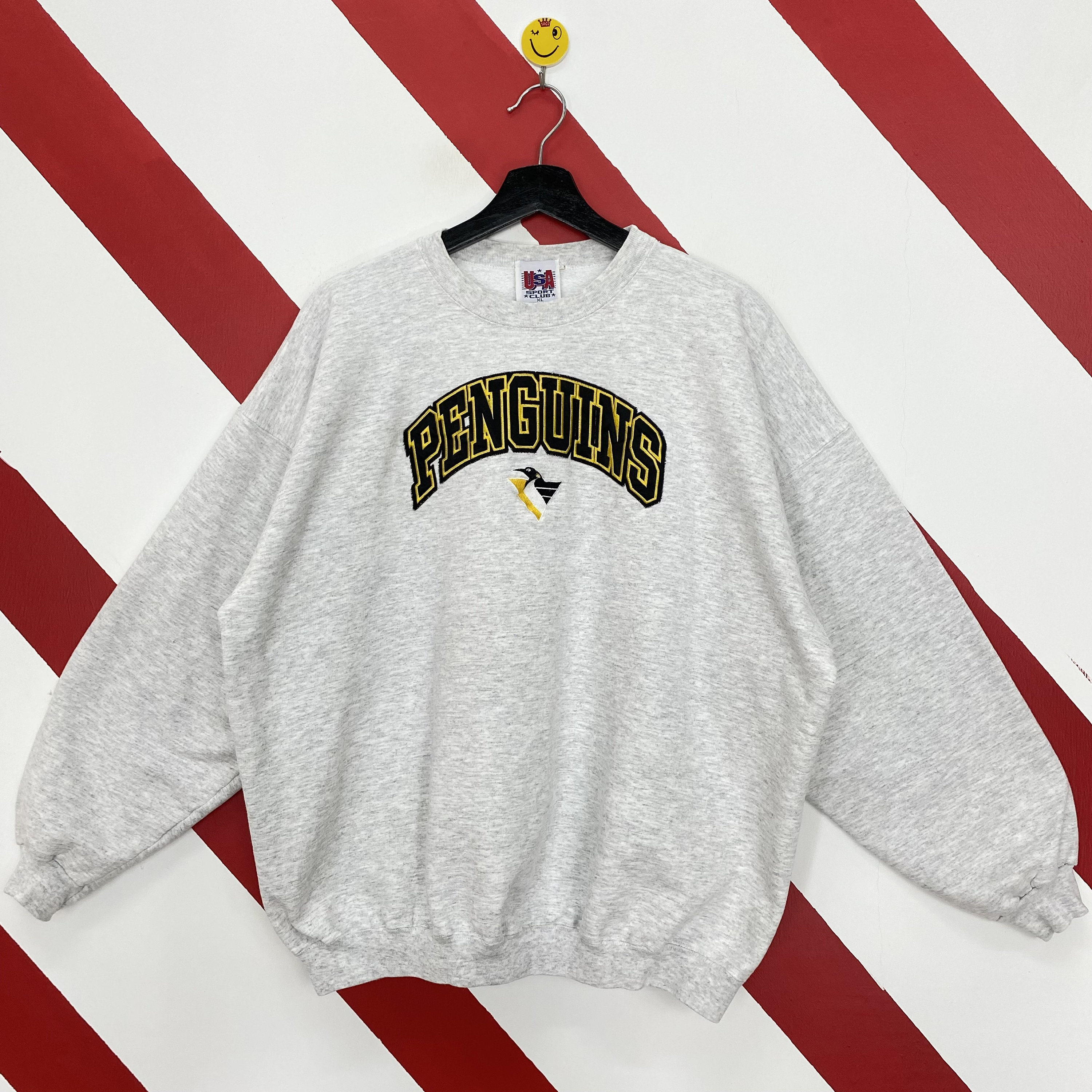 Penguins Hockey Sweatshirt - Pittsburgh Vintage Unisex Hoodie Long