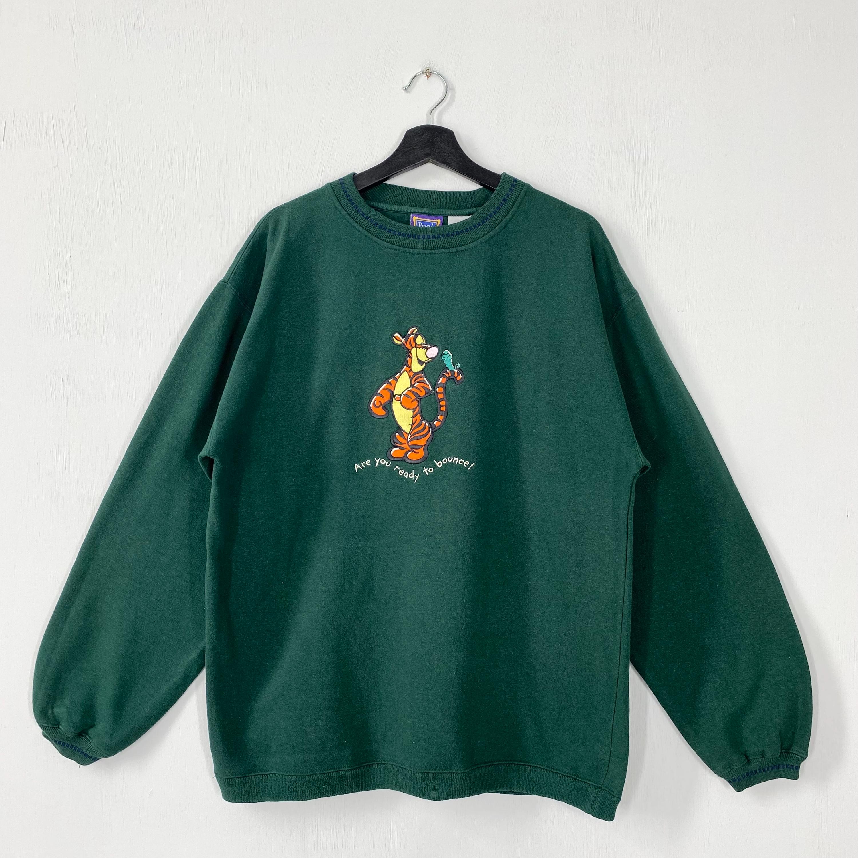 90s ヴィンテージ ディズニー Tigger スウェットシャツ S 実寸(M 