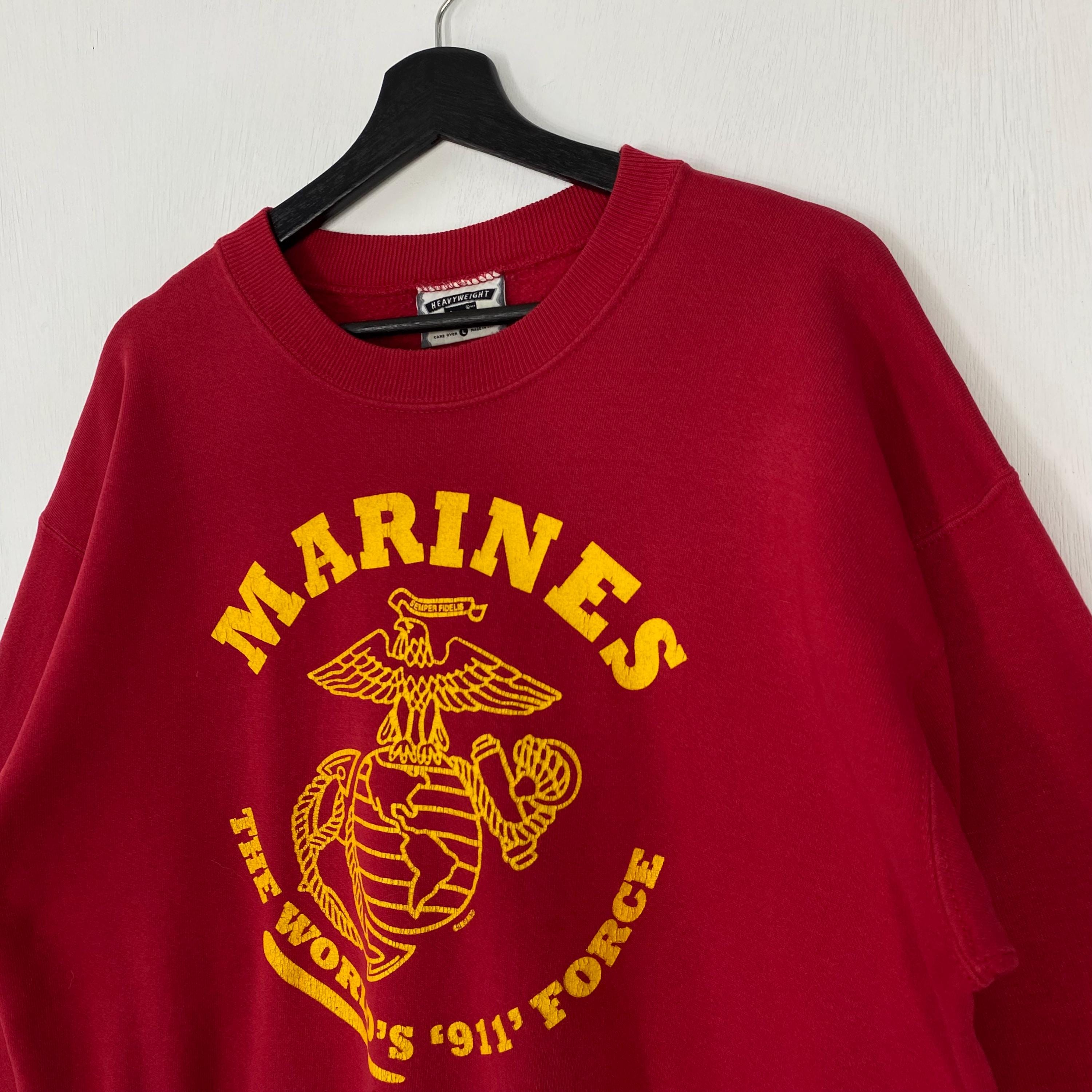 Vintage 90s USMC Marine Corps Sweatshirt USMC Crewneck United