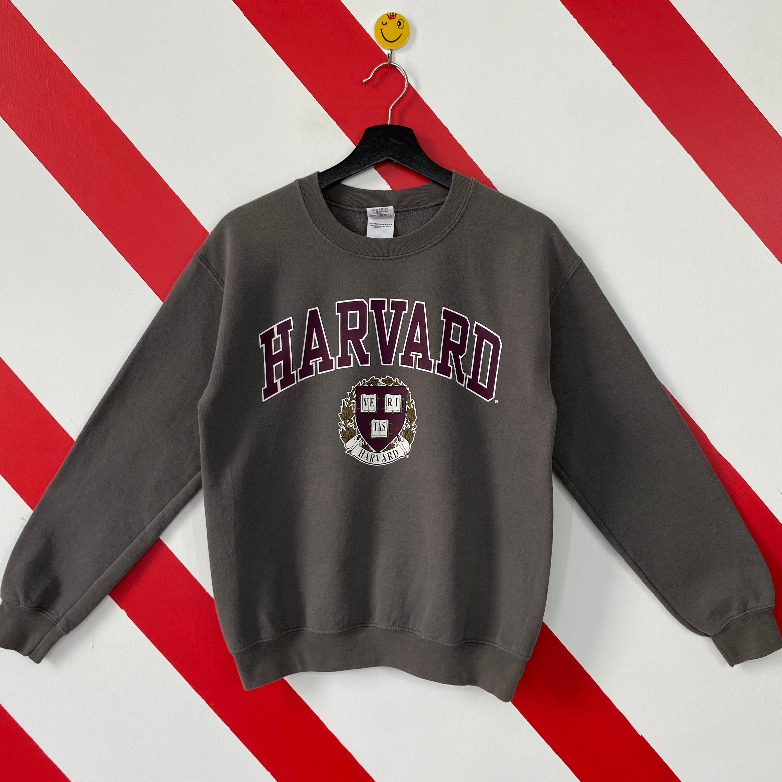 Harvard University Sweatshirt Medium Vintage Harvard University Genaaid Pullover Crewneck Maat M Kleding Gender-neutrale kleding volwassenen Hoodies & Sweatshirts Sweatshirts 