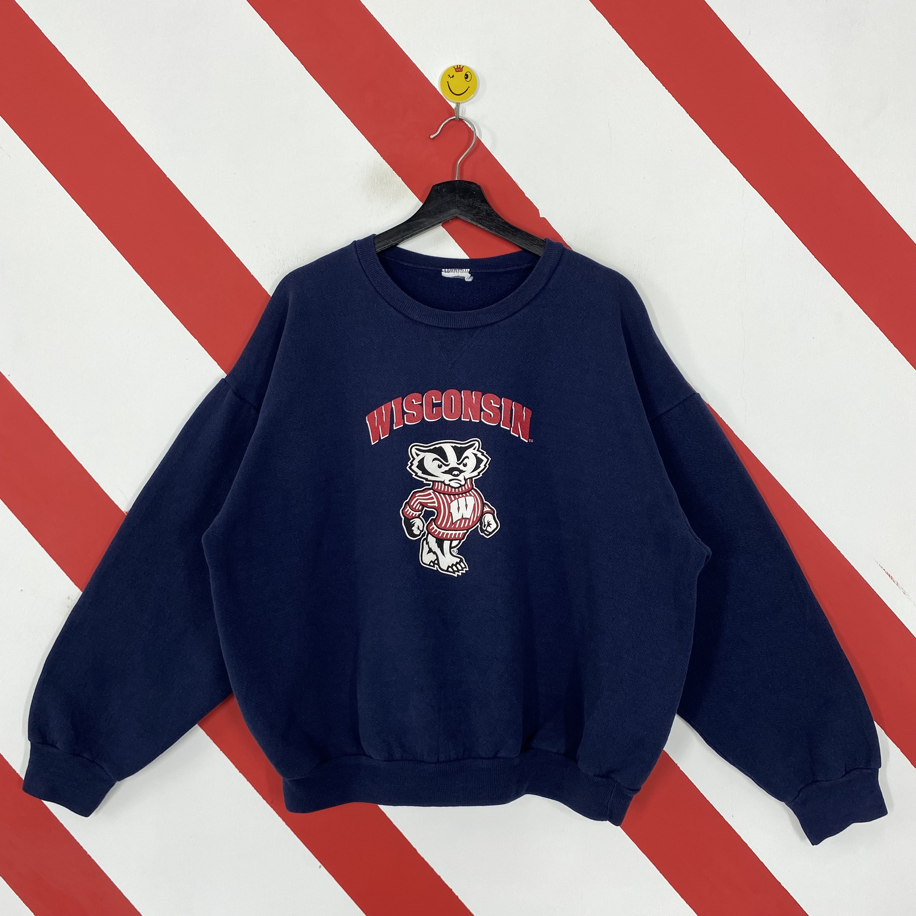 Vintage University Wisconsin Sweatshirt Wisconsin Crewneck - Etsy