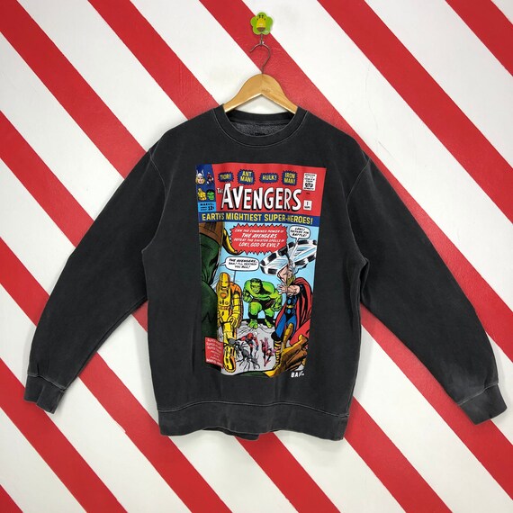Vintage Marvel Avengers Sweatshirt Marvel Crewneck