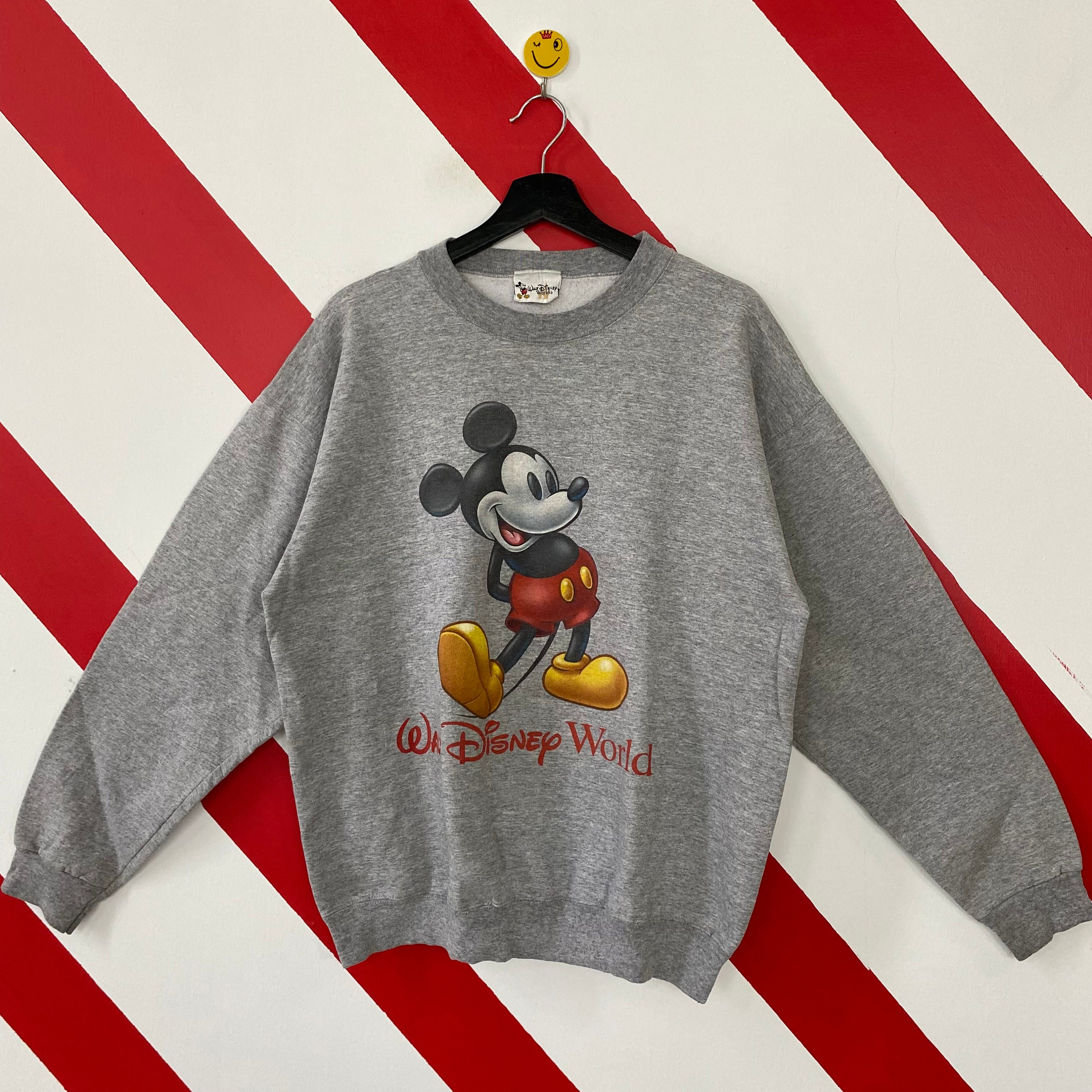 Vintage 90s Disney Black Mickey Mouse Sweatshirt -  Hong Kong