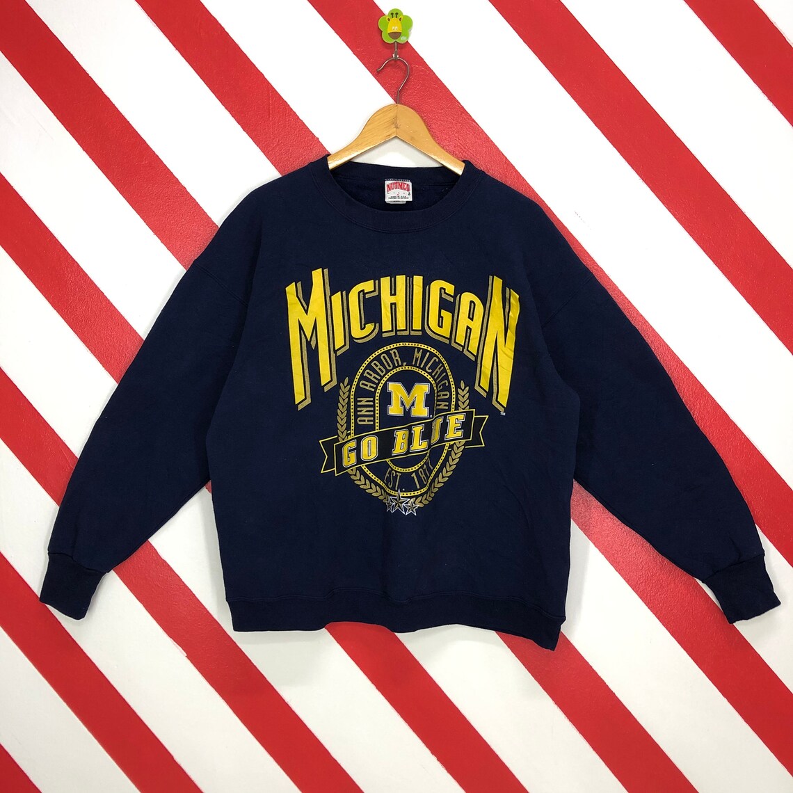 Vintage 90s Michigan Wolverines Sweatshirt University Michigan | Etsy