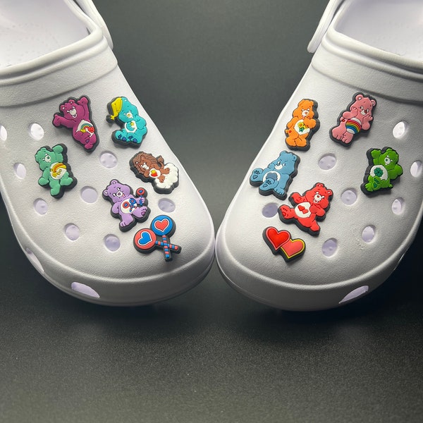 Charms For Shoes / Care Bears 12 Piece Set / Care Bears Charms Compatible With Crocs