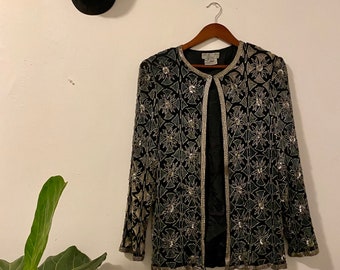 Stunning Adrianna Papell Vintage Sequin Top