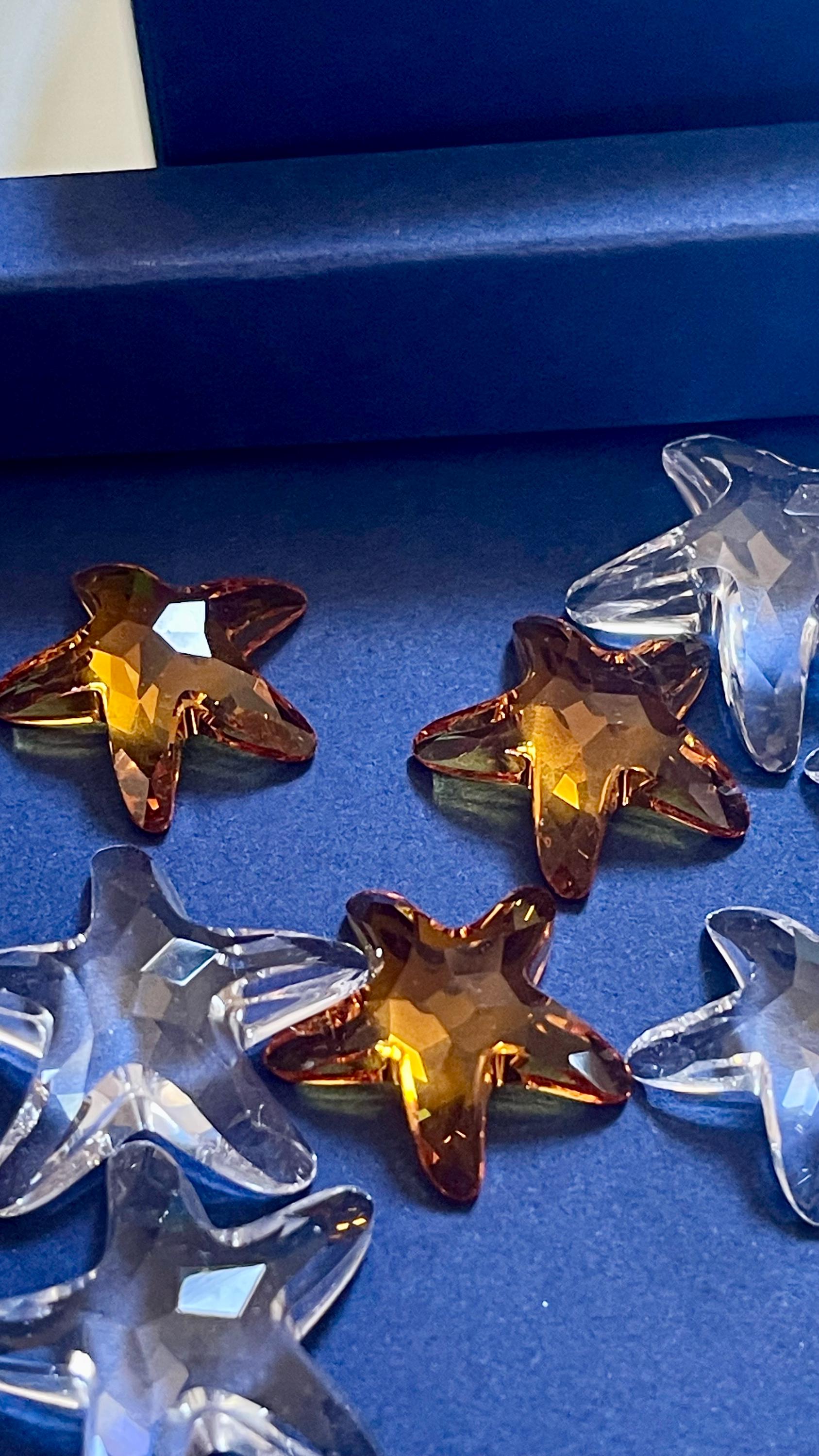 Swarovski Crystal Starfish, Sea Shell and Set of Mini Starfish