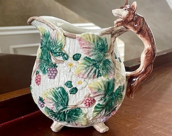 Fitz and Floyd フィッツとフロイド オウム ピッチャー 水差し Fitz and Floyd Fox 1 3/4 Quart Pitcher 1990 - Etsy