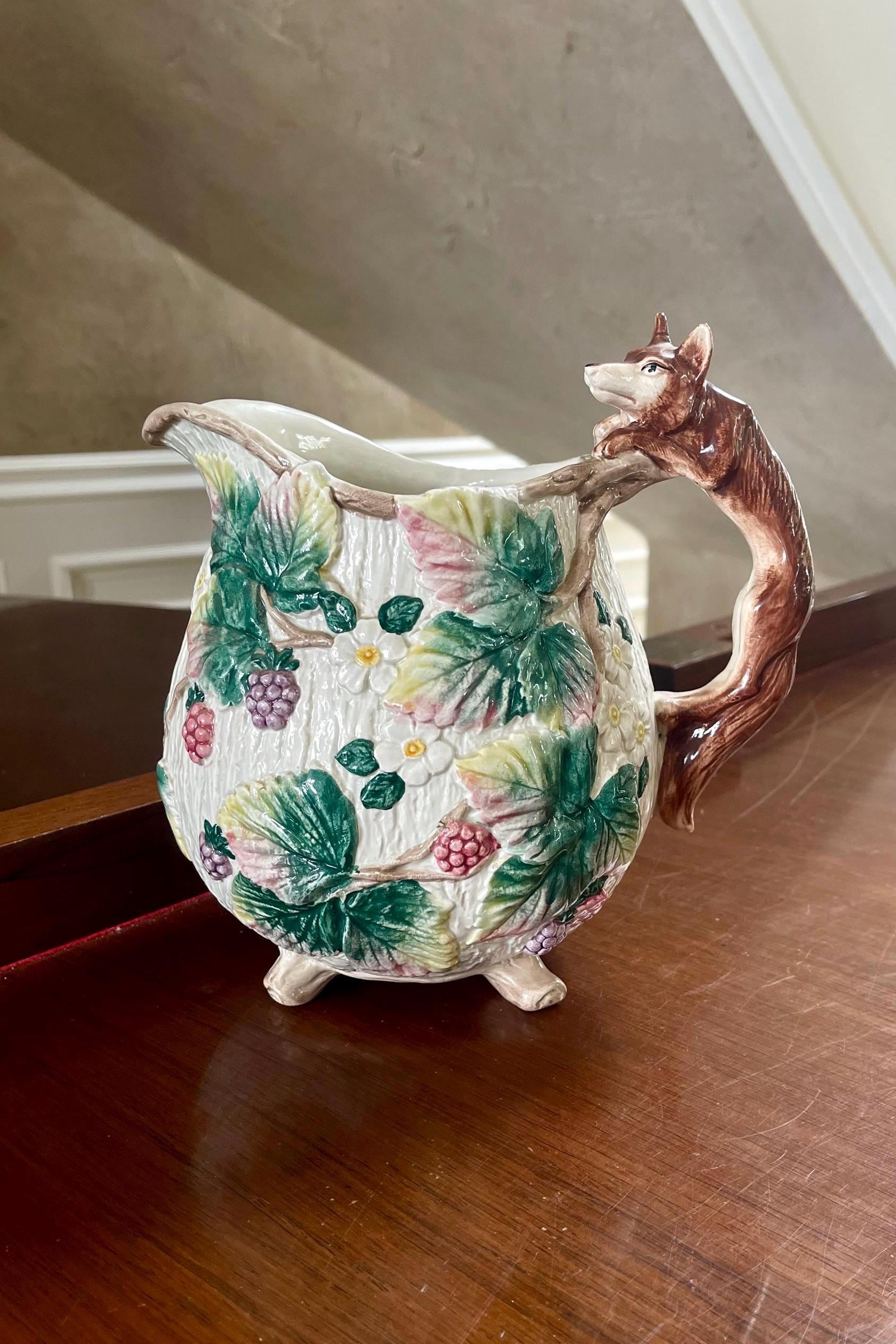Fitz and Floyd Fox Pitcher - Etsy