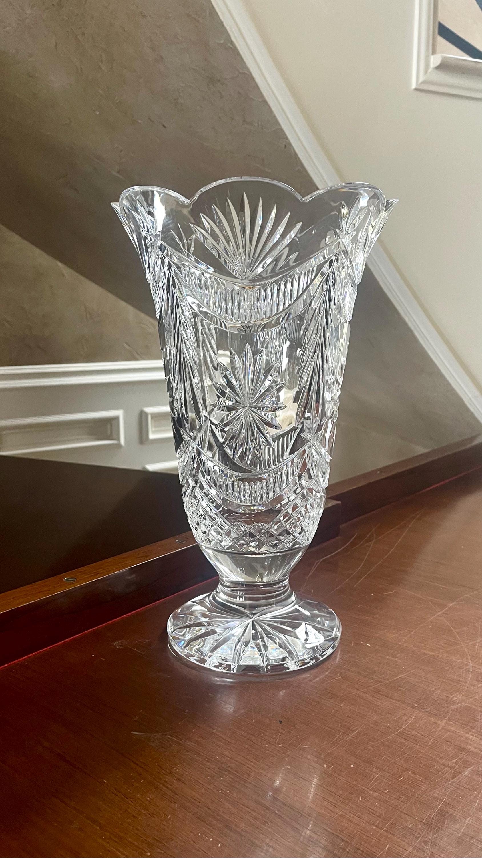 ウォーターフォードクリスタル花瓶 Large waterford crystal vase - Etsy 日本