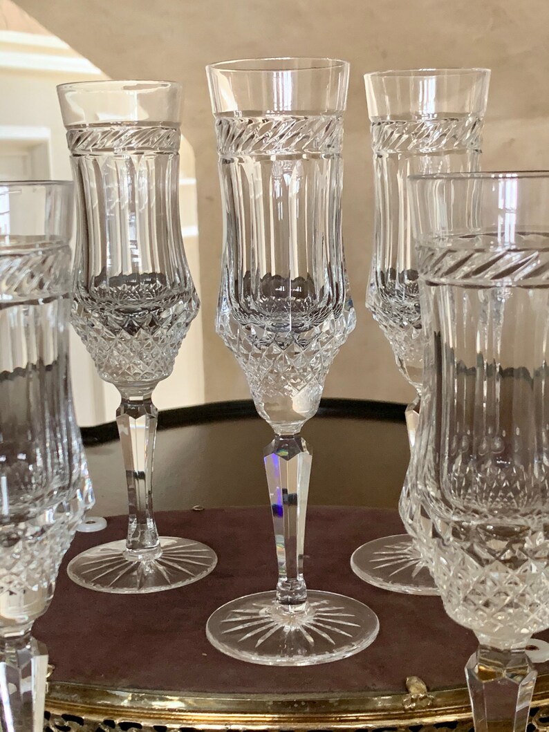 Killarney by Galway Crystal 8 Fluted Champagne Glass Priced Etsy