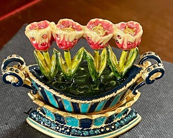 小物入れ JAY STRONGWATER HUMMINGBIRD Jay Strongwater Estee Lauder Hummingbird Trinket Box Swarovski