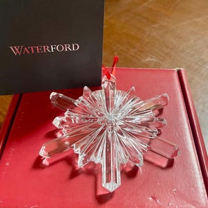 Waterford Crystal Snowstar Christmas Tree Ornament New in Box