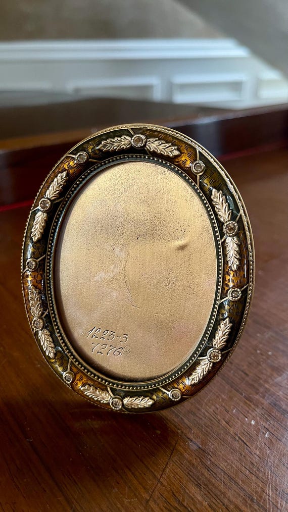 Edgar Berebi 7276 Enamel and Swarovski Crystals Picture Frame Made