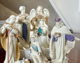 Lenox First Blessing 7 Piece Nativity Set in Mint Condition - Etsy