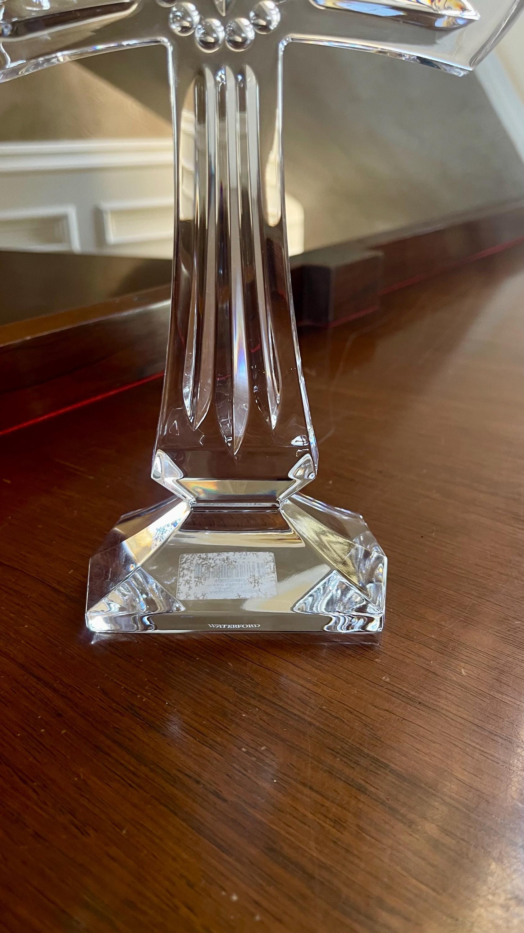 Waterford Crystal Heritage 10” Standing Cross; Waterford Crucifix