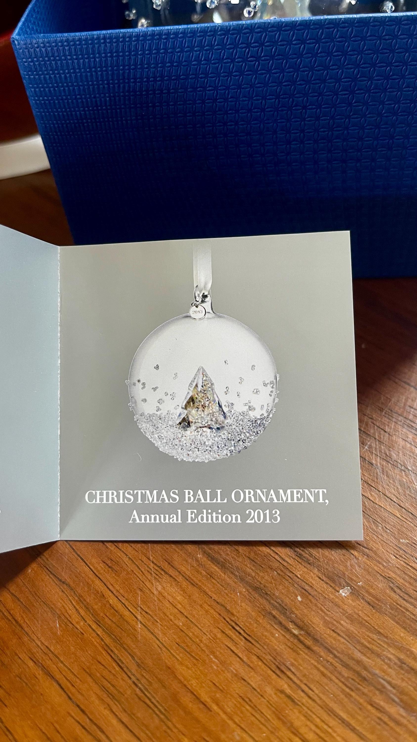 Swarovski Christmas Ball Ornament 2013 New in Box; Swarovski
