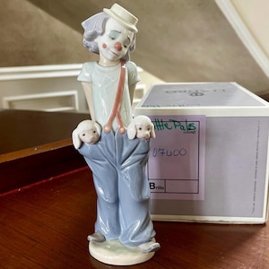 Lladro Porcelain Clown “Little Pals” Figurine Mint Condition in Box No. 7600