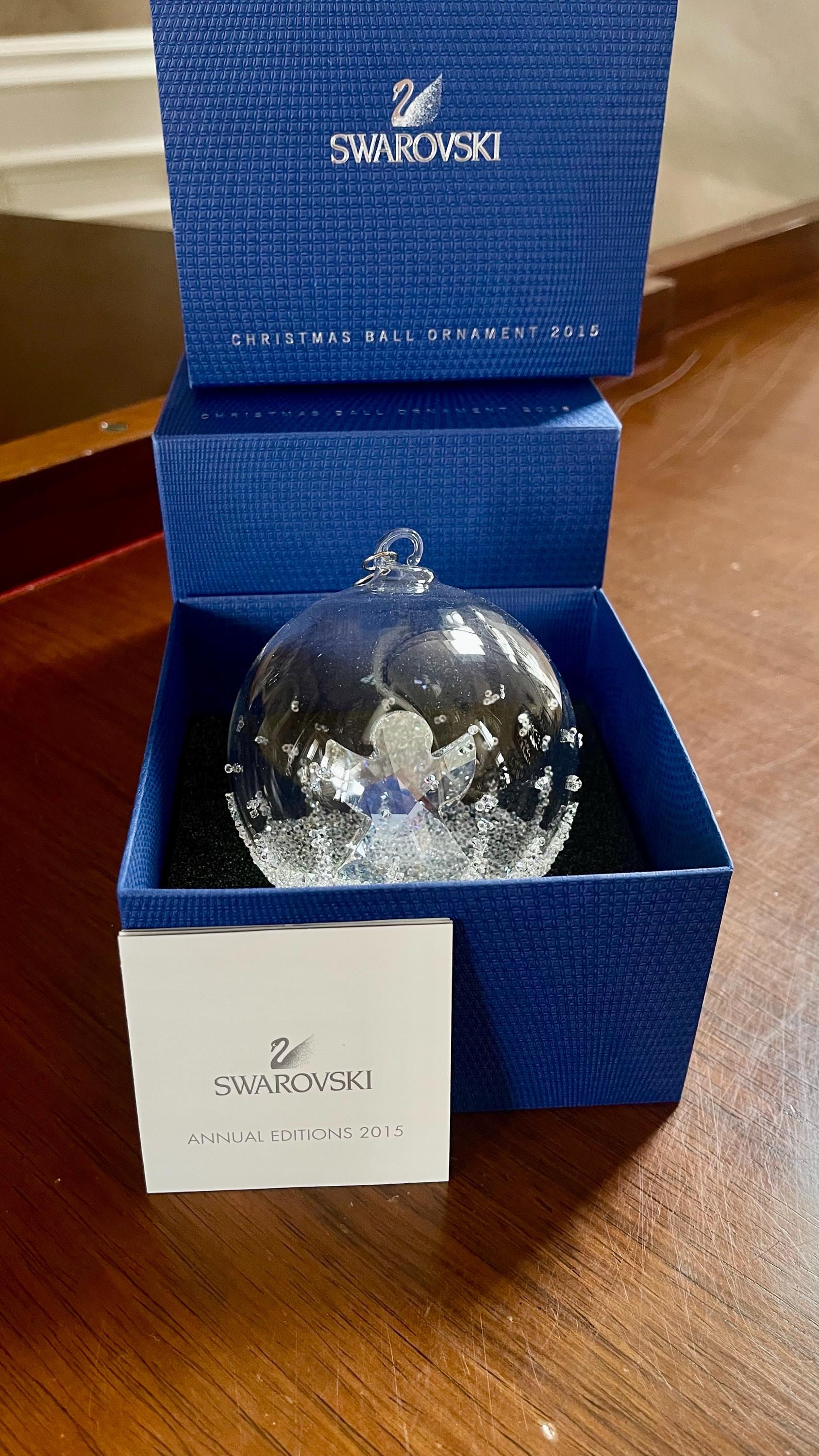 スワロフスキー SWAROVSKI クリスマスオーナメント 2015限定 Swarovski Christmas Ball Ornament 2015 New in Box; Swarovski